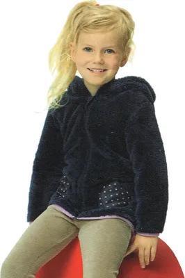 Produktbild von Mädchen Teddyfleecejacke Fleecejacke Navy 86/92