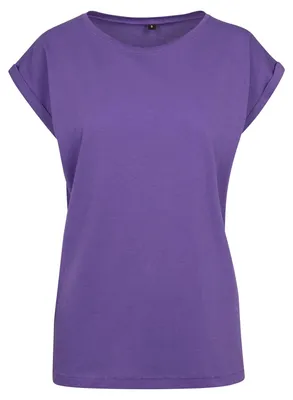 Produktbild von Build Your Brand - T-Shirt Überschnittene Schulter für Damen LT2558 (L) (Ultraviolett)