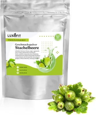 Produktbild von Stachelbeere Geschmackspulver Fruit Flavour kalorienarm 300 g