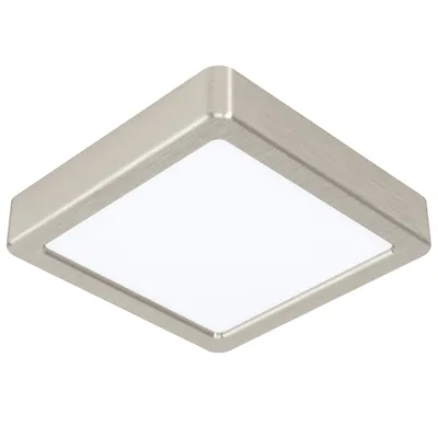 Produktbild von Eglo LED Deckenleuchte Aufbaupanel Fueva 5 Nickel matt 17x17cm 12W 1350lm Neutralweiß 4000K
