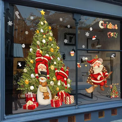 Produktbild von Große Weihnachtsklebesticker zur Dekoration