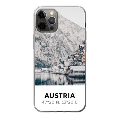 Produktbild von MuchoWow® Handyhülle Schutzhülle Hülle für iPhone 13 Pro Österreich - Wasser - Berge - Alpen Silikon Softcase Handy Hülle - Handy-Tasche