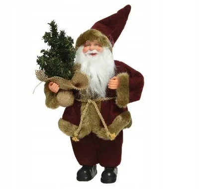 Imagen del producto de Papá Noel, figura decorativa, color burdeos, 45 cm