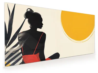 Produktbild von Küchenrückwand Spritzschutz Glas mit Motiv Sonnenbaden 40 x 40 cm