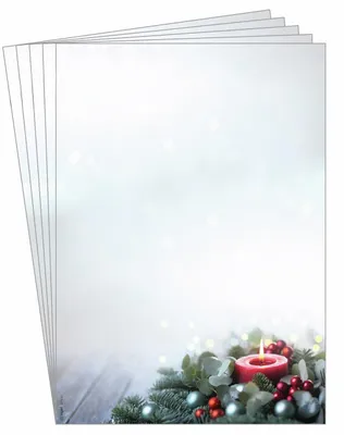 Productafbeelding van Sigel DP640, decoratief papier met kerstmotief "Candlelight Cheer", formaat A4