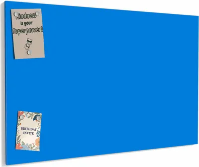 Produktbild von Magnettafel 60x40cm magnetisch & beschreibbar Metall-Board - Hellblauer Hintergrund I