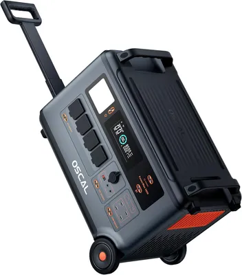 Produktbild von OSCAL PowerMax 3600 - Tragbare Powerstation 3600Wh, LFP-Akku, 3600W/7200W, Schnellladung in 55min, USV <5ms - Ideal für Haus, Camper und Outdoor