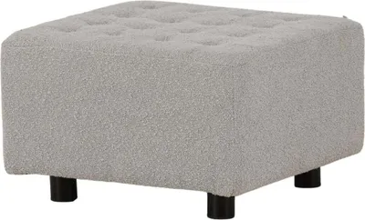 Produktbild von FURNLUX Hocker Bowie Grau Und Schwarz 51cm / Hauptfarbe: Grau / Abmessungen: 51 x 51 x 32 cm