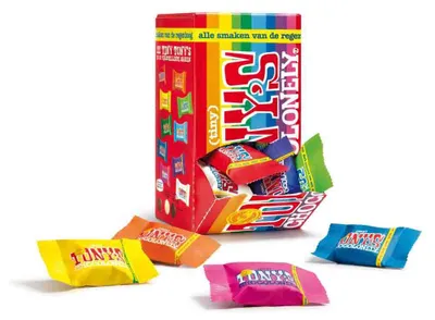 Obrázek produktu pro Tony's Chocolonely - Schokolade Tony Chocolonely Tiny Mix Box 100 ks | Spender ein 100 Stück