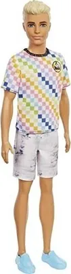 Immagine prodotto di Barbie Ken Fashionistas in T-shirt a scacchi