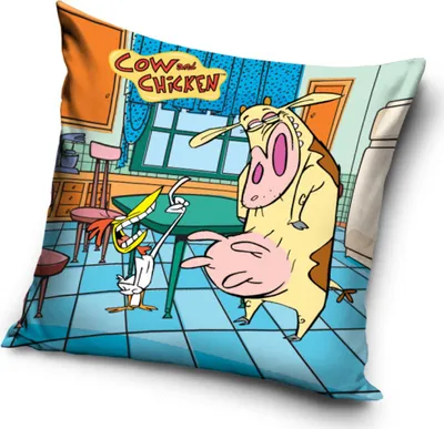 Obrázek produktu pro Povlak na polštářek Cow and Chicken Tak poslouchej kámo