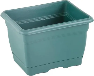 Produktbild von Balkonblumenkasten mit Wasserreservoir und Selbstbewässerung - Dunkelgrün - 21 cm - Winterhart und UV-beständig