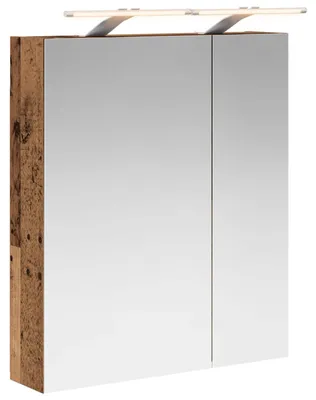 Obrázek produktu pro vidaXL Zrcadlová skříňka do koupelny s policí, vzhled starého dřeva, 60 x 14,5 x 70 cm