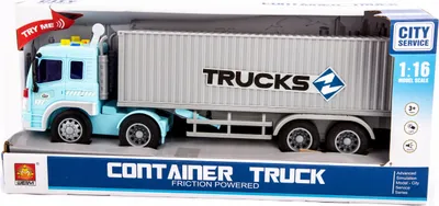 Produktbild von LKW Spielzeug mit Container Licht & Sound - Großer Lastwagen Transporter für Kinder