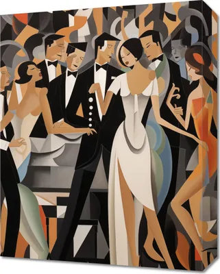 Produktbild von Bild 40x50cm Ball im Art Deco