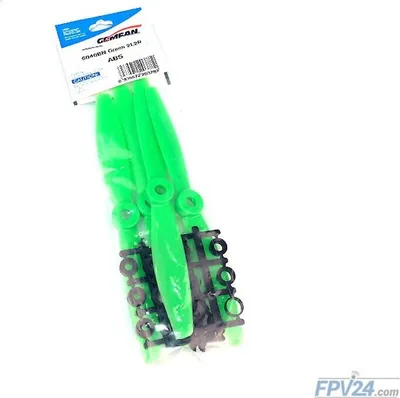 Produktbild von Gemfan 6040 6X4 ABS  Bullnose Propeller Grün 2xCW 2xCCW 6 Zoll