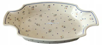Produktbild von Bolesławiec Keramik Servierplatte 1208 Dekor 111 33,3cm