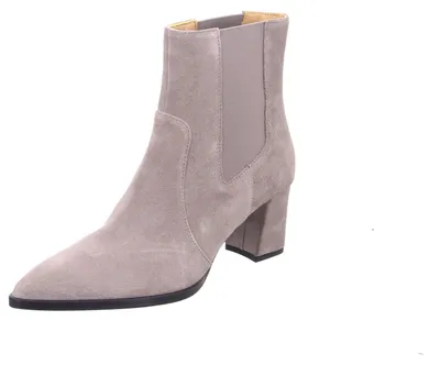 Produktbild von Lloyd Damen Chelsea Boot Stiefelette hellgrau mit Blockabsatz und seitlichem Reißverschluss