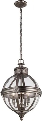 Produktbild von Pendelleuchte E14 Nickel Glas Metall Vintage Hängelampe