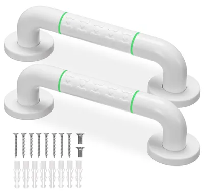 Produktbild von Badewannengriff 30 cm, 2 Stücke, Edelstahl, Antirutsch, für Senioren