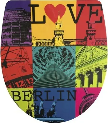 Produktbild von WC-Sitz ADOB Imola Love Berlin mit Absenkautomatik