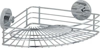 Produktbild von WENKO Eckablage Duschregal Badregal Duschkorb Stahl ohne bohren Accessoires Bari