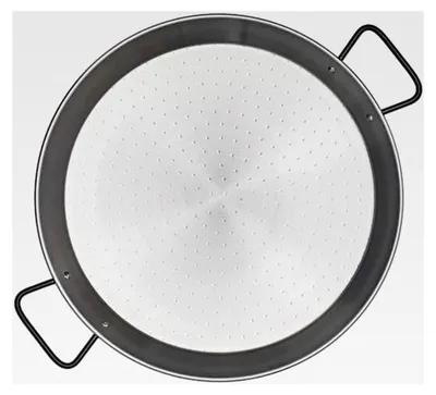Produktbild von Paella-Pfanne aus poliertem Stahl, grau, 55 cm