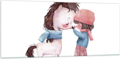 Produktbild von Bilder auf glas - Einteilig - Einhorn Mädchen Kinder - 120x50cm - Glasbilder - Wandbilder - Bilder - zum Aufhängen bereit - Wanddekoration aus Glas - Glas Bilder - Wandbild auf Glas - GAB120x50-4733