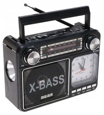 Zdjęcie produktu dla Radio PRZENOŚNE Kuchenne Głośnik Bluetooth Latarka Zegar USB SD TF MP3 1085