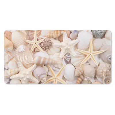 Produktbild von MuchoWow® Mauspad Mousepad Seestern - Muscheln - Strand - Sommer 60x30 cm - Mousepads - Maus Mat - Pad - Mausunterlage - Nachhaltig