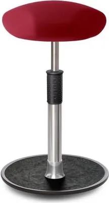 Produktbild von Sitz- Stehhocker Free Tall Triangel Gestrick Dunkelrot Chrom /schwarz.
