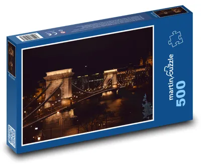 Zdjęcie produktu dla Puzzle 500 Budapeszt - nocny most - martinpuzzle