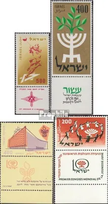 Produktbild von Briefmarken Israel 1958 Mi 159,164,165,166 mit Tab (kompl.Ausg.) gestempelt Makkabiade