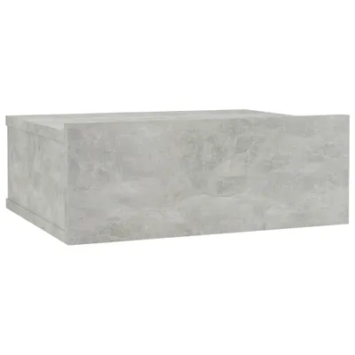 Immagine prodotto di Comodino Pensile Grigio Cemento 40x30x15cm in Legno Multistrato