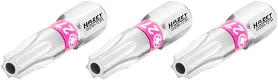 Produktbild von Hazet Bit 1/4 (6,3 mm) Sechskant massiv, Tamper Resistant TX Profil, 3-tlg., SW T27H