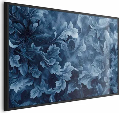 Produktbild von Posterpapier Poster - Dense, Dark Blue Abstract Ornaments 42x29.7 cm Muster f-H-10010-ao-a