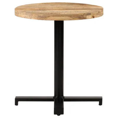 Image de vidaXL Table de bistrot ronde Ø70x75 cm Bois de manguier rugueux