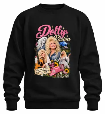 Produktbild von Dolly Parton Country Legende Sängerin 1946 2026 Nashville Sweatshirt Pullover, Schwarz, M