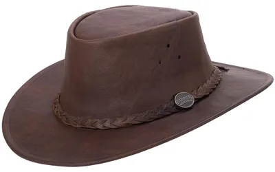 Produktbild von Barmah Bushie Kangaroo Lederhut Outdoorhut Tan