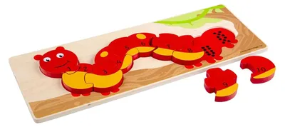 Obrázok produktu pre Bigjigs Toys Počítací puzzle housenka
