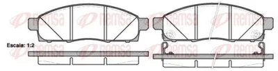 Produktbild von REMSA Bremsbeläge Satz Vorne Bremsklötze für NISSAN NV200 / Evalia Bus 1434.02
