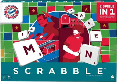 Produktbild von Mattel HCK88 - Scrabble - FC Bayern München - Geschellschaftsspiel
