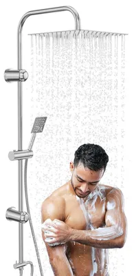Obrázek produktu pro Kompletní set sprchové baterie s dešťovou sprchou a ruční sprchou, nerezový sprchový set