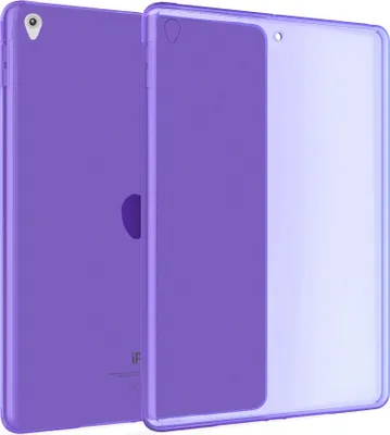 Produktbild von Hülle Kompatibel mit Apple iPad Air 3 & Pro (10.5) - Transparent Silikon Cover Case Schutzhülle in Lila