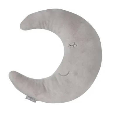 Produktbild von roba Nackenkissen 'roba Style' Mond Silbergrau, flauschiges Dekokissen für Baby- & Kinderzimmer