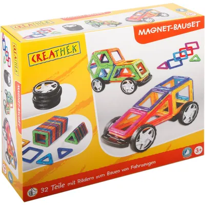 Produktbild von CR Magnet-Bauset mit Rädern, 32 Teile