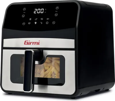 Girmi FG85 Heißluftfritteuse Einzeln 6,5 l Unabhängig 1800 W Schwarz, Edelstahl