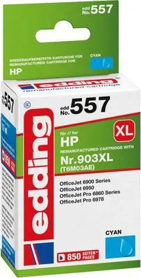 Produktbild von Druckerpatrone für HP No. 903XL (T6M03AE) cyan Packung mit 12 Stück