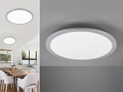 Produktbild von LED Deckenleuchte TIBERIUS Titan Panel Ø40cm, 5cm ultra slim