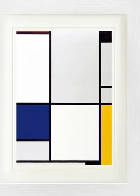 Produktbild von Piet Mondrian Gerahmtes Bild Mit Edlem Passepartout | Wand-Bilder | Im Bilderrahmen - Tableau I, 1921 (40 x 30 cm)